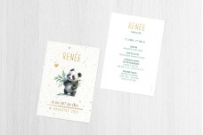Kleine panda met blaadjes vast Kleine panda met blaadjes vast